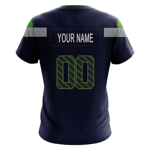 Camiseta de Fútbol Americano Personalizada de Verano, Manga Corta, Nombre y Número Personalizados, Unisex para Adultos, a Precio Económico - Product Image 6