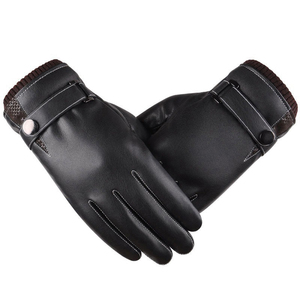 Guantes de Motocicleta de Piel de Oveja Premium Clásicos para Hombre, Transpirables, con Detalles de Costura a la Moda, Diseño Sencillo para Invierno - Product Image 4