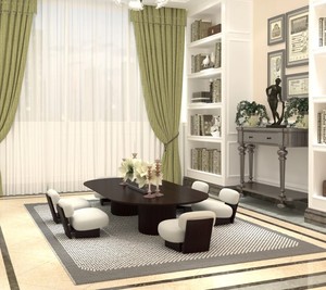Contemporary <b>Wood</b> <b>Dining</b> Room Set 6 Piece Solid Back Upholstered <b>Chairs</b> Rectangular Table Modern Home Furniture - Product Image 1