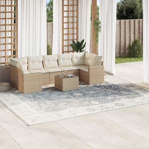 Ensemble de canapés de jardin beige - Product Image 1