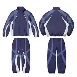 Ensemble de survêtement coupe-vent 2026 pour homme, veste zippée oversize en nylon, fabriqué par Numica Sports - Product Image 6