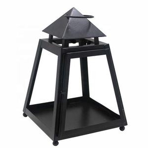 Linterna decorativa navideña de tamaño pequeño para el hogar, villas, iluminación de suelo y mesa, uso decorativo, portavelas de metal. - Product Image 4