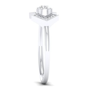 REYES High Quality 14K Solid Gold IGI Certified Lab Grown Diamond Engagement <b>Rings</b> Luxury Anniversary Gifts Jewelry For Women - Product Image 3