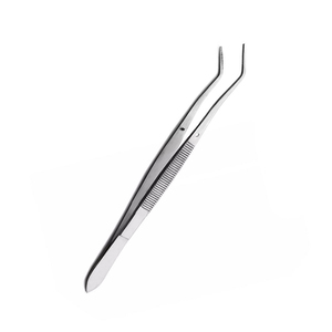 Pince à pansements dentaire en acier QNQ Industries CE, 16 cm, à bec coudé dentelé, en acier, manuelle, pour pansements chirurgicaux - Product Image 6
