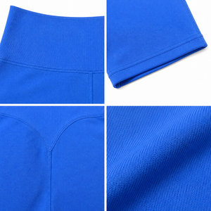Shorts de Ciclismo de Cintura Alta con Costuras, Elásticos, Transpirables, a Prueba de Sentadillas, con Cintura Elástica y Efecto Scrunch Trasero, Fabricación Personalizada OEM al por Mayor - Product Image 5