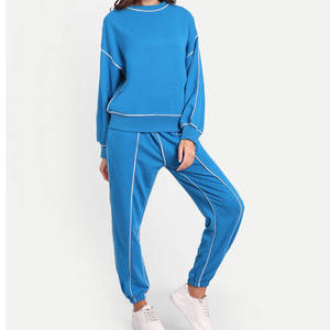 Cordless Hoodie Custom logo Hoodies and Sweat Pants <b>Jogger</b> <b>Set</b> Woman,women Tracksuit 2 Two Piece <b>Set</b> Sweatpants and Hoodie <b>Set</b> - Product Image 2