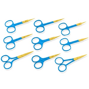 Ciseaux de toilettage à pointe pointue de précision pour l'usine de coupe de peau morte Ciseaux à ongles à lame incurvée à quantité minimale de commande basse pince à sourcils - Product Image 5