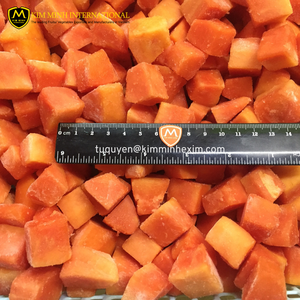 Vietnam KMI Brand 10kg Frozen Papaya Cubes/<b>Diced</b> Premium IQF Tropical Fruit Vacuum Pack Bulk Supplier - Product Image 2
