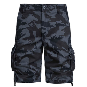 Custom Men Summer Eco-Friendly Lightweight <b>Cargo</b> <b>Work</b> Shorts Breathable Quick Dry 100% Cotton Elastic Waist Solid - Product Image 1