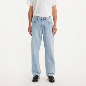 New High Quality Straight Fit Casual Acid Wash Button Fly Men's Denim <b>Jeans</b> <b>Elastic</b> Mid-<b>Waist</b> Breathable Quick Dry 100% Cotton - Product Image 5