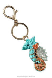 Handmade Eco-Friendly Adjustable Beaded Embroidered Fabric <b>Keychain</b> Custom <b>Personalized</b> Boho Bag Charm DIY Accessories Custom - Product Image 4