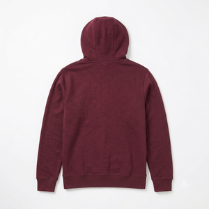 Men's <b>Hooded</b> <b>Zip</b>-Up Sweatshirt Solid Teal Cotton French Terry Regular Fit Casual Autumn Wear Mens Winter Fleece Pullover Hoodie - Product Image 4