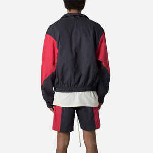 Men Color Blocking Tracksuit <b>Jacket</b> With Zipper Fly Full Sleeve Loose Fit Sporty Style Breathable Polyester Spring Wear - Product Image 2
