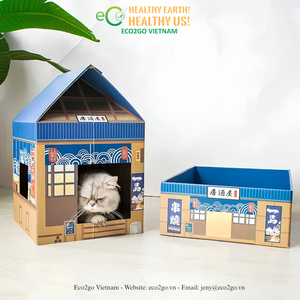 Rascador para Gatos ECO2GO VIETNAM, Varios Diseños, Rascador de Cartón y Sisal, Casa para Gatos de Interior - Product Image 4