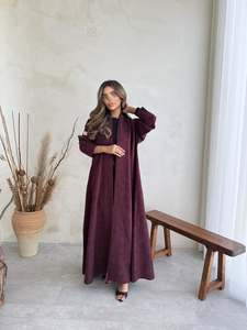 Handmade Hand Embroidered Sequined Beaded Vintage Premium Nida Abaya Anti-Pilling Elegant Finish Women Daily Wear <b>Eid</b> Wedding - Product Image 6