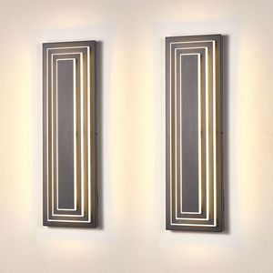 Lampada da Parete LED Moderna da 23,6 Pollici per Esterni, Grande Illuminazione per Portico e Garage, Elegante Illuminazione Esterna - Product Image 3