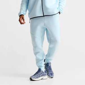 Fabrication sur mesure de pantalons amples à jambes larges en toile de mélange polyester/coton de haute qualité, brodés, décontractés, doublés de polaire pour hommes - Product Image 5