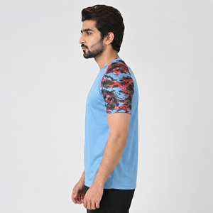 T-shirt pour homme en tissu élégant, coupe moderne, idéal pour les tenues décontractées et le streetwear, vêtements de style de vie haut de gamme, confortable et respirant - Product Image 6