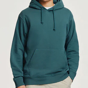 Sudadera con Capucha Unisex Verde Azul Verdoso Oscuro para Invierno, de Forro Polar Suave de Poliéster/Rayón, Ajuste Relajado, Bolsillo Canguro Clásico, Ecológica - Product Image 6