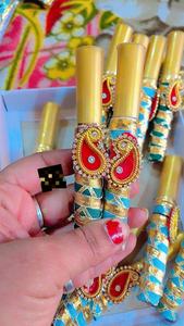 Handcrafted Kundan Paisley Shagun <b>Cone</b> Set for Weddings & Festive Gifting royal elegance exquisitely handcrafted shagun <b>cone</b> set - Product Image 2