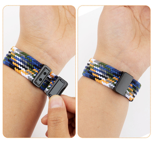 Bracelet de montre en nylon tressé élastique avec boucle magnétique pliable pour <span class=keywords><strong>Huawei</strong></span> <span class=keywords><strong>Watch</strong></span> Fit 5/5pro, bracelet de montre en nylon <span class=keywords><strong>Huawei</strong></span> Fit 3/4/4pro - Product Image 2