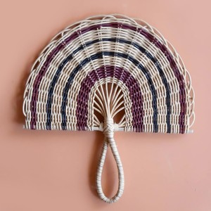 Éventail en rotin tissé à la main, décoration murale haut de gamme, suspensions artistiques naturelles pour les murs de la maison - Product Image 4