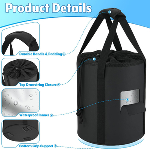 Sac de hockey sur glace personnalisé avec logo et taille sur mesure, grande capacité, sacs à pucks de hockey sur glace en vente en ligne, sac à pucks - Product Image 6