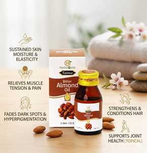 Aceite de Almendras Amargas Premium, Aceite Botánico Natural de Almendras, Textura Ligera No Pegajosa, Nutritivo para el Cuidado de la Piel y el Cabello, Cosmético - Product Image 3
