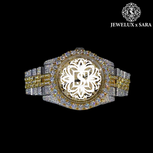 Montre-bracelet élégante pour femme en acier inoxydable, très demandée, avec lunette en cristal étincelant, idéale pour les soirées et le quotidien - Product Image 3