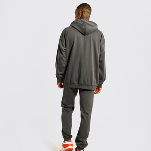 Survêtements Premium Personnalisés pour Hommes – Ensemble Oversize avec Sweat à Capuche et Pantalon Évasé Imprimé DTG 2026 - Product Image 4