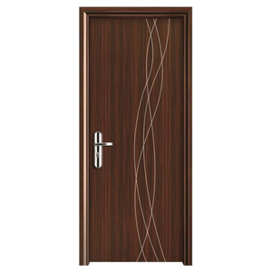 Puerta de Polímero WPC de Estilo Moderno con Acabado Liso, Apertura Lateral, Impermeable y Anti-Termitas para Baño, Almacén, Sótano - Product Image 1