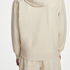 Sweat à capuche en polyester/coton tricoté coupe classique avec cordon de serrage, coupe-vent et écologique pour l'hiver – Vente en gros - Product Image 6