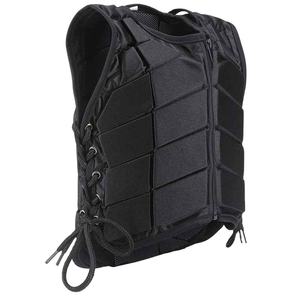 Unisex Equestrian Safety Vest Sleeveless Black Neoprene With Pockets Zipper Closure Breathable Mesh Design - Product Image 5