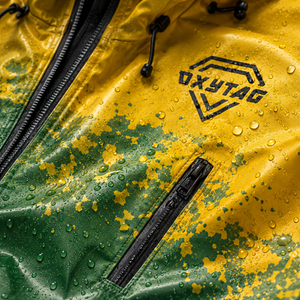 Chaqueta Impermeable con Capucha para Hombre OXYTAG, Estilo Deportivo, Color Verde Degradado a Amarillo, Chaqueta Cortavientos Termorreactiva, Precio al por Mayor, OEM - Product Image 6