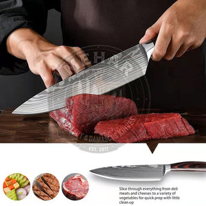 Unique Style Custom Color & Size Damascus <b>Kitchen</b> <b>Knife</b> Set <b>Sharpe</b> Blades Damascus <b>Kitchen</b> <b>Knife</b> Set - Product Image 2