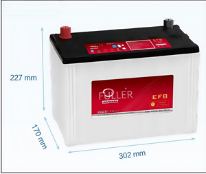 <span class=keywords><strong>Batería</strong></span> de <span class=keywords><strong>coche</strong></span> FULLER, buen <span class=keywords><strong>precio</strong></span>, 12V, 95Ah, capacidad EFB, 115D31L, sistema de parada de arranque DIN, baterías de plomo ácido para automóviles a la venta - Product Image 2