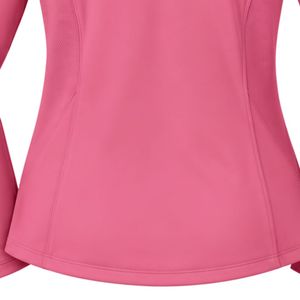 Jack and Jill Women <b>Pink</b> Quarter Zip Pullover Long Sleeve Stand Collar Lightweight Athletic Casual Performance <b>Sweatshirt</b> - Product Image 5