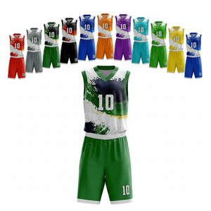 Ensemble d'uniformes de basketball personnalisés en tissu pour l'entraînement – Maillot et short athlétiques confortables pour hommes, femmes et joueurs adolescents - Product Image 1