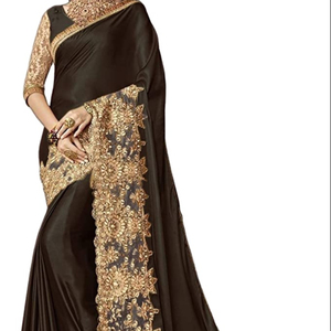 Sari elegante para mujer, ideal para bodas, recepciones, festivales, celebraciones, ocasiones étnicas tradicionales, con un look de diseñador a la moda. - Product Image 3