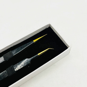 Pince à cils volume 90 degrés à pointe en fibre pour extensions de cils, outil professionnel d'extension de cils 863 - Product Image 6