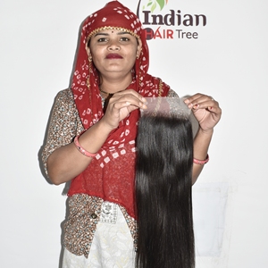 Extensions de cheveux indiens 100% naturels, couleur naturelle, 6*6, lisses, non traités, cuticules alignées, style ondulations profondes, pour femmes, vente en gros - Product Image 1