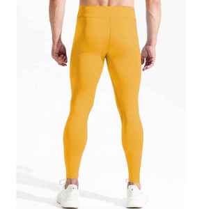 Pantalones Deportivos Térmicos de Compresión para Hombre, de Poliéster, Cintura Elástica, Secado Rápido, para Gimnasio y Fitness, Precio de Fábrica OEM ODM - Product Image 3