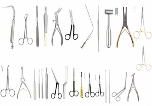 ชุดเครื่องมือผ่าตัดเสริมจมูก 46 ชิ้น ของ Azicon ทำจากสแตนเลสสตีล สำหรับศัลยกรรมพลาสติก ประกอบด้วยอุปกรณ์ตัดกระดูก ที่ถ่างเปิดโพรงจมูก และเครื่องมือขูด - Product Image 1