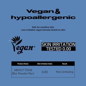 Polvo Compacto Blur de ABOUT TONE - Fijador de Maquillaje, Control de Sebo, Fórmula Vegana - Product Image 6