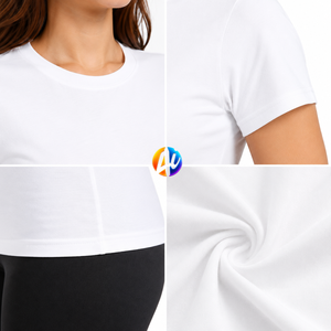 เสื้อยืดผู้หญิงที่ให้ความสบายในทุกๆ วัน ด้วยเนื้อผ้านุ่ม ทรงสวย ระบายอากาศได้ดี และดีไซน์เรียบง่าย เหมาะสำหรับการสวมใส่ลำลอง - Product Image 6