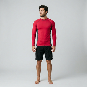 Men's Rash Guard Full Sleeve Quick Dry Anti-Bacterial UPF50+ Plus Size Compression Breathable Eco-Friendly Shirts - Product Image 4