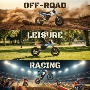 Mini Pit Bike Électrique Tout-Terrain en Acier de Haute Qualité, Moteur Brushless 60V 800W, Suspension Avant/Arrière, Vitesse Maximale 40-60km/h - Product Image 4