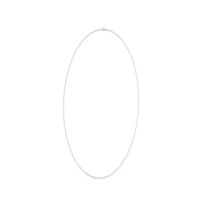 Chaîne cubaine unisexe en or blanc 18 carats plaqué rhodium, style italien Golden Whisper, abordable, pour fêtes, mariages, cadeaux ou usage quotidien - Product Image 3