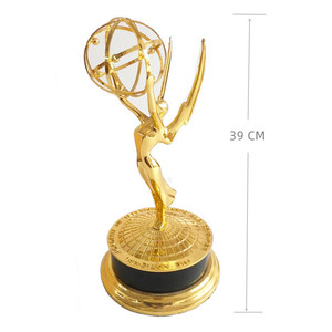 Sẵn Sàng Để Tàu Cuộc Sống Kích Thước 39Cm Kim Loại Học Viện Giải Thưởng Trophy Grammy Emmy Giải Thưởng Bản Sao Bức Tượng Mạ Với Hộp Quà Tặng - Product Image 4