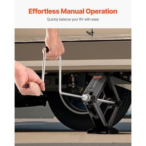 Set di 4 Martinetti a Forbice Stabilizzatori per Camper, Resistenti, Capacità 5000 Libbre, con Manovella 4-23.4 per Componenti e Sistemi RV - Product Image 6